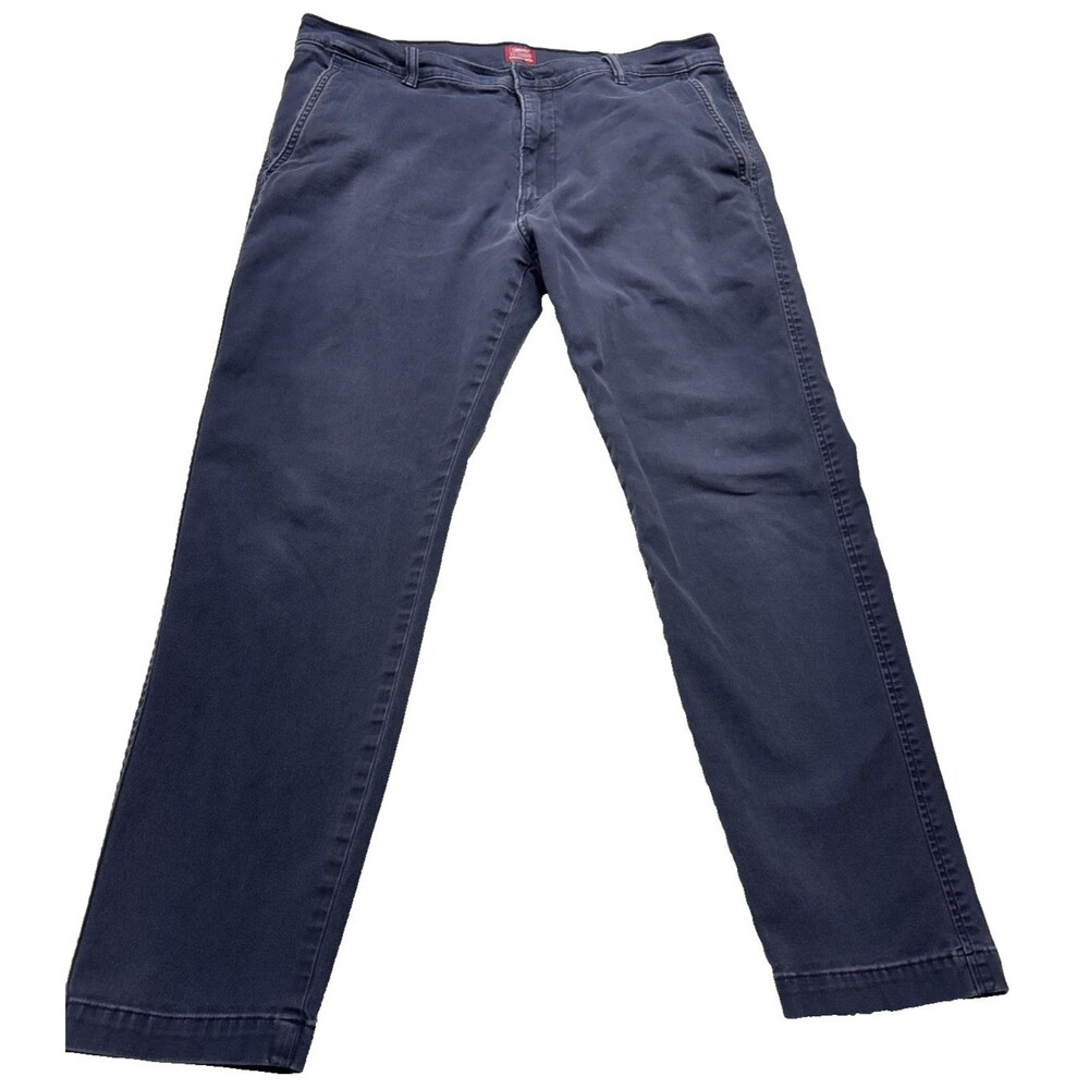 Levis XX Chino Pants 33x30 Mens Navy Blue Standard Taper With Zip Pocket Stretch